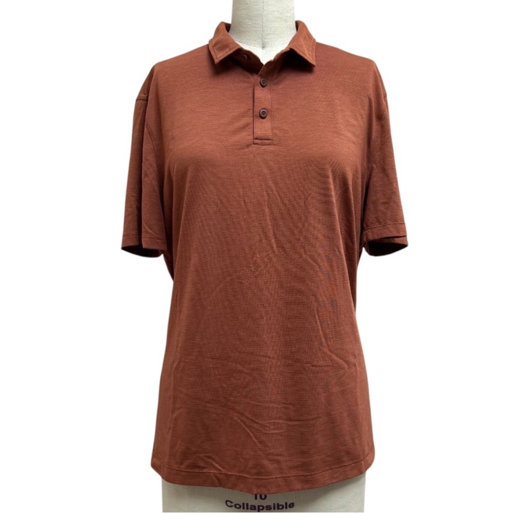 Lululemon Evolution Basic Polo in Ancient Copper